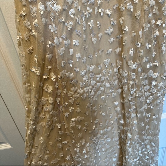 Sequin Embroidered Long Dress - Picture 3 of 5